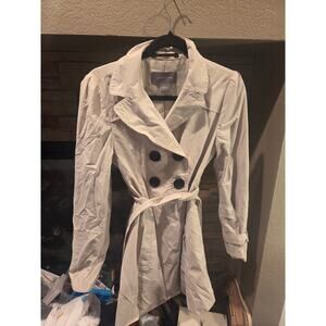 Ann Taylor Beige Lightweight  Spring Trench Coat